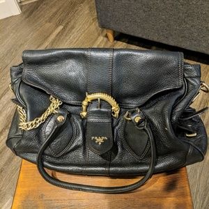 Black Leather Handbag
